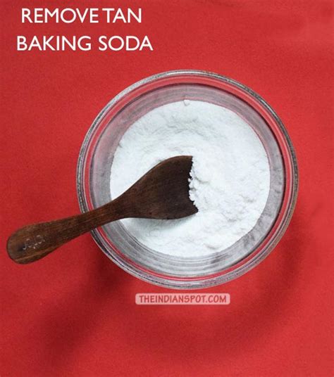 removing tan from baking soda.